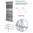 thumbnail image 3 of Grey White Boho Blackout Curtains, French Door Curtains for Door Window, Vintage Ethnic Tribe Abstract Art Privacy Drapery for Patio/Sidelight Doors, 1 Panel with Tieback, 25 x 72 Inches, 3 of 6