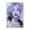 Blue Haired Woman Visage, variant on Stupell Industries Chaotic Sketch Portrait Novelty Painting Black Framed Art Print Wall Art, 12 x 18