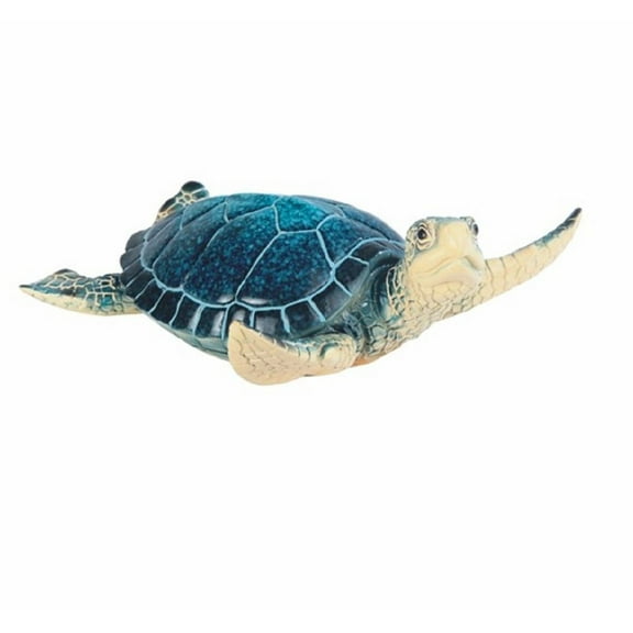 FC Design 6"W Blue Sea Turtle Swimming Statue Marine Life Decoration Figurine
