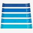 thumbnail image 2 of Resistance Loop Exercice Bands with Instruction Guide and Carry Bag, Pilates Flexbands, Set of 5, Blue, 2 of 7