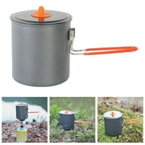 1000Ml Lightweight Camping Cooking Milk Pots Folding Handle Picnic Tea Coffee Pot Fangkenuo
