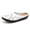 White, variant on Womens Shoes Solid Color Retro Hollow Out Carved Flower Slippers Slip on Summer Mules Closed Toe Slides Loafers for School College Library(Orange,7.5)