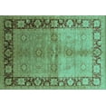 thumbnail image 1 of Ahgly Company Indoor Rectangle Oriental Turquoise Blue Industrial Area Rugs, 6' x 9', 1 of 4
