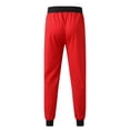 thumbnail image 3 of Puntoco Pantalones deportivos casuales con cintura elástica y cordón con degradado para hombre, 3 of 8