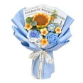 thumbnail image 2 of Flores tejidas, regalo para el Día de la Madre de hija e hijo, tejido decorativo terminado Azul, 2 of 9