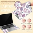 thumbnail image 3 of Laptop Skin Stickers Laptops Cover Decals Notebook PC Computer Art Protector Universal Reusable Waterproof Vinyl Art Decal Fits 12-15.6 inch Pink Watercolor Style Tribal Pattern, 3 of 9
