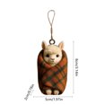thumbnail image 3 of AOMXGD Plaid Blanket Themed Acrylic Christmas Hanging Ornament, Festive Tree & Wall Pendant For Seasonal Display & Gifting, 3 of 6