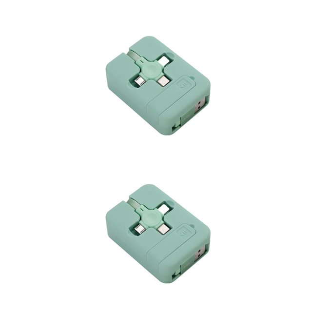 Monstrate Cable de carga 3 en 1 Soporte de almacenamiento retráctil Cable de carga rápida Cable de carga antibobinado Dormitorio Oficina al Type6 NO6