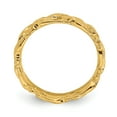 thumbnail image 2 of Sterling Silver Gold-Plated Carved Band, 2 of 8