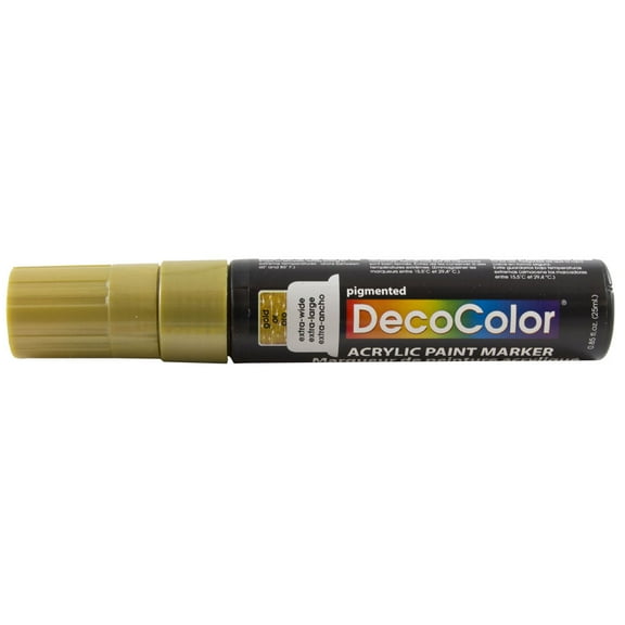 Marvy Uchida Jumbo Point Acrylic Paint Marker, Gold, 1/Pack