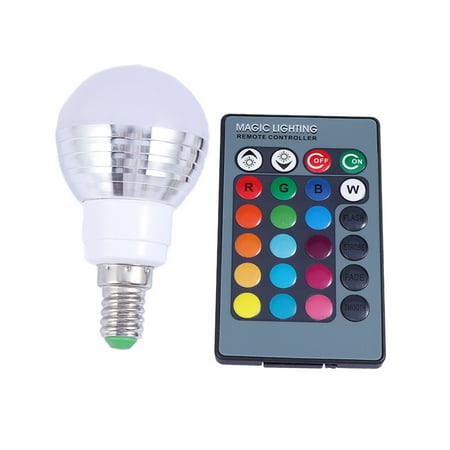 

Rosarivae 3W RGB LED Bulb E14 Color Changing Light Bulb with Remote Contorl 85-265V