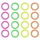 thumbnail image 1 of 24 anillos circulares para lanzar, divertidos anillos huecos para niñas y niños (diámetro interior de 6 cm, diámetro de 0,7 cm, color aleatorio)., 1 of 5