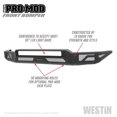 thumbnail image 1 of Westin Automotive Bumper 58-41035 Pro-Mod; Modular Design; Direct Fit; Mounting Hardware Included; Without Grille Guard; Without Winch Mount; Without D-Ring Mounts; Textured Black Steel, 1 of 13