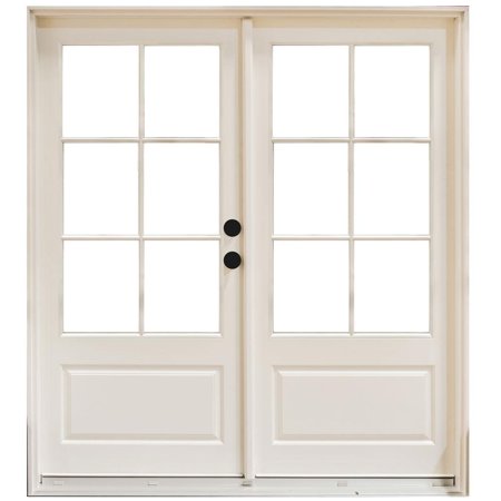 UPC 885196004748 product image for 60 in. x 80 in. Fiberglass Smooth White Left-Hand Inswing Hinged 3/4-Lite Patio  | upcitemdb.com