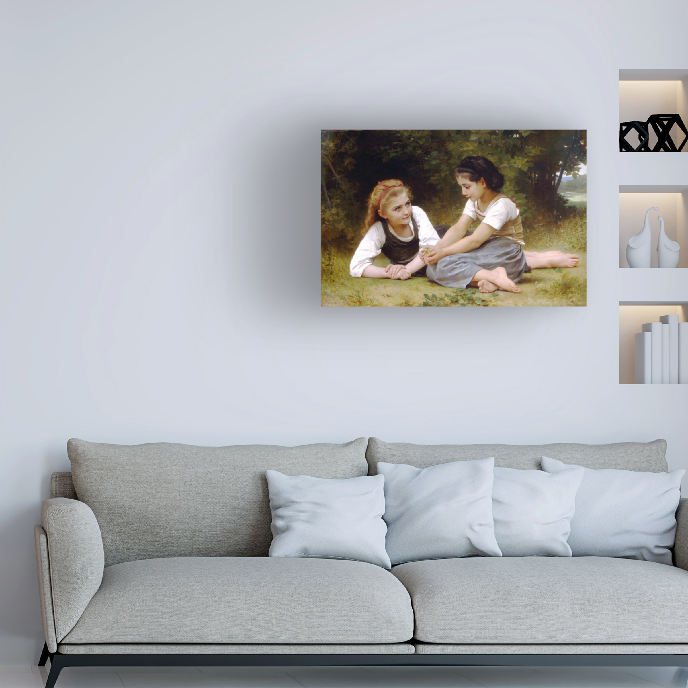 Bouguereau 'The Nut Gatherers' Canvas Art