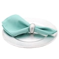 thumbnail image 2 of Your Chair Covers - Acrylic Glittering Napkin Rings Silver, 2 of 3