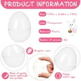 thumbnail image 2 of KY 50 Pcs Easter Eggs Plastic Fillable Easter Eggs Bulk Empty Blank for Easter Basket Stuffers Fillers Easter Theme Party Favor Easter Hunt Stuffers Classroom Prize (Green), 2 of 7