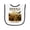 White and Black, variant on Inktastic Denali National Park Alaska Baby Terry Cloth Bib