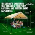 thumbnail image 3 of Caravan Canopy Mega Domain Waterproof Steel Frame Carport, 10 x 20 Feet, Tan, 3 of 9
