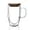 with bamboo lid, variant on 12 Oz Double Walled Coffee Cups Glass Coffee Mugs Clear Coffee Mug with Lid Insulated Coffee Mug Perfect for Cappuccino,Tea,milk ,Espresso,juice, Hot Beverage with Handle (12oz, with glass lid)