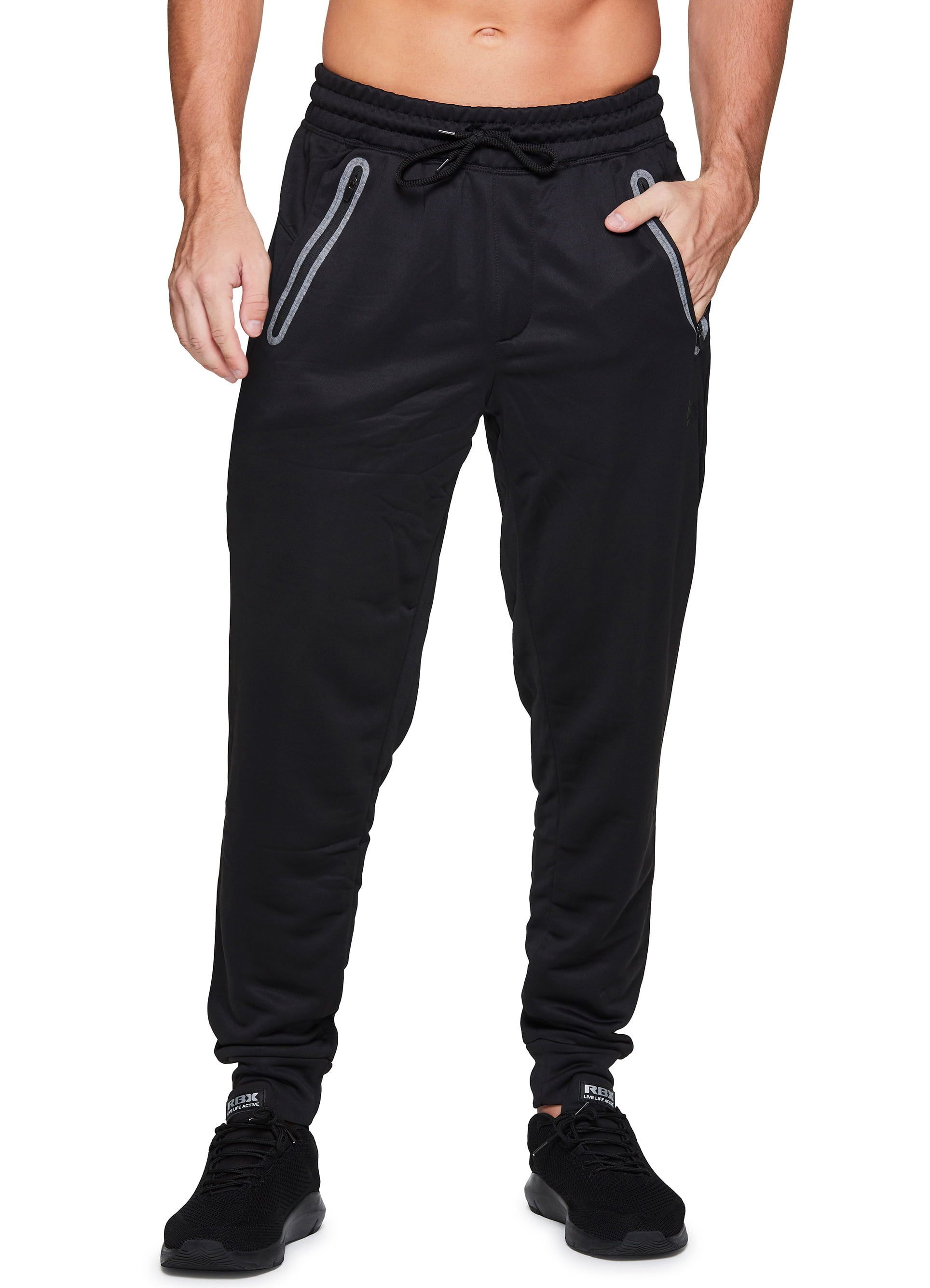 RBX Active Men's Athletic Performance Tapered Jogger Sweatpant with ...