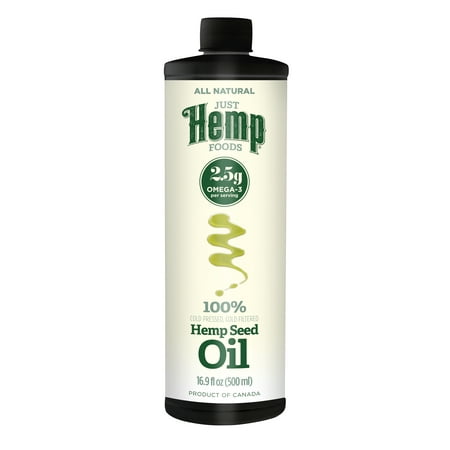 Just Hemp Foods Hemp Seed Oil, 16.9 Fl Oz (Plastic