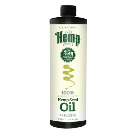 Just Hemp Foods Hemp Seed Oil, 16.9 Fl Oz (Plastic (Best Cbd Oil Drops)