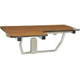 thumbnail image 1 of 26-inch x 22.5-inch ADA Wall Mount Folding Transfer Bench Shower Seat, Right-Handed, Teak Phenolic Seat, 1 of 1