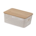 thumbnail image 2 of Cesta de almacenamiento tejida, caja de almacenamiento, decoración, organización, contenedor para cocina, hogar, oficina, dormitorio, 2 of 8