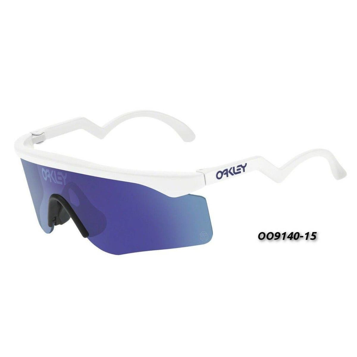 Rykke samarbejde chokerende Oakley OO9140-15 Razor Blades White Sports Violet Iridium Lens Sunglasses -  Walmart.com