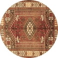 thumbnail image 1 of Ahgly Company Indoor Round Persian Brown Traditional Area Rugs, 4' Round, 1 of 4