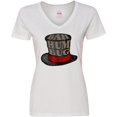 thumbnail image 3 of Inktastic Scrooge's Top Hat Bah Humbug Women's V-Neck T-Shirt, 3 of 5