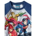 thumbnail image 2 of Justice League Graphic Raglan and Jogger 2 Piece Pajama Sleep Set (Big Boy & Little Boy), 2 of 3
