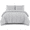 03 - Light Grey, variant on Tufted Geometric Comforter Bedding Set, Soft Reversible Boho Farmhouse Bed Set