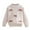 Beige, variant on NAISIBABY Kids Girls Long Sleeve Sweater 10T, Soft Knit Plaid Bowknot Crewneck Fall Winter Pullover Tops Beige