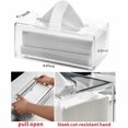 thumbnail image 4 of 3X Clear Acrylic Tissue Box Holder with Cover Tissue Dispenser Box for Countertop,Clear Plastic Dryer Sheet A, 4 of 7