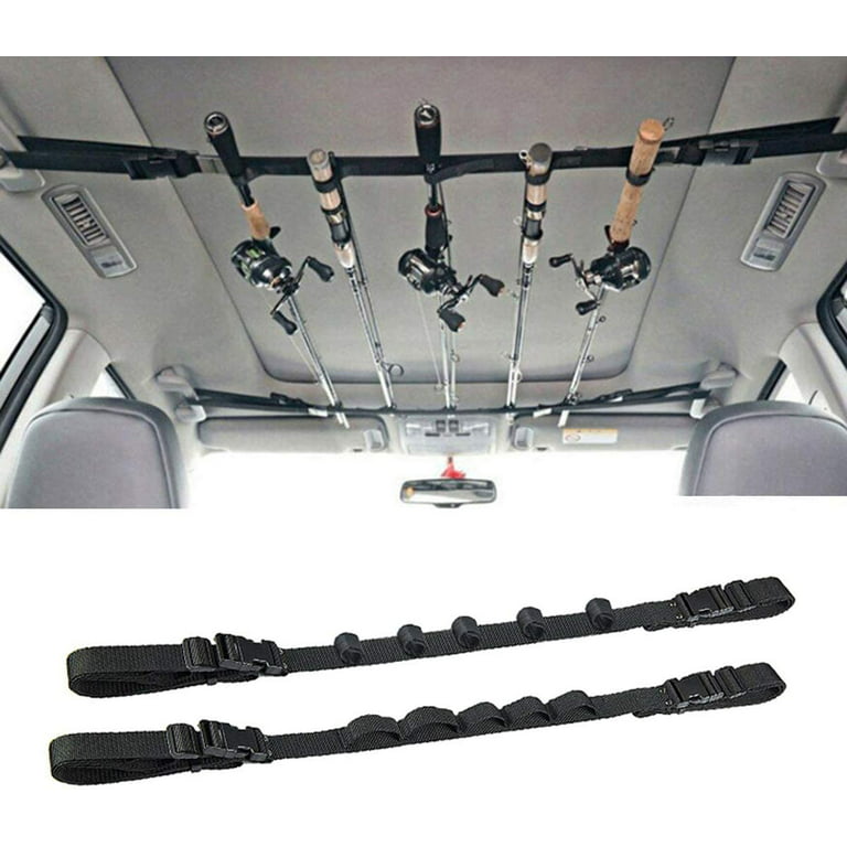  Auivguiv Car Fishing Pole Holder Strap Portable Fishing Vehicle  Rod Storage Rack Bracket Carrier System Adjustable For Truck Suv Wagons  Van（1 Pairs） : Sports & Outdoors