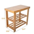 thumbnail image 5 of Bosonshop 2- Tier Bamboo Shoe Bench Rack Shoe Storage 19.7" x 10.6" x 17.5" (L x W x H), 5 of 5