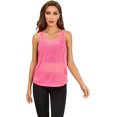 thumbnail image 1 of High-quality SweatyRocks Women's Sleeveless Scoop Neck Shirt Contract Mesh Racerback Tank Top, 1 of 5