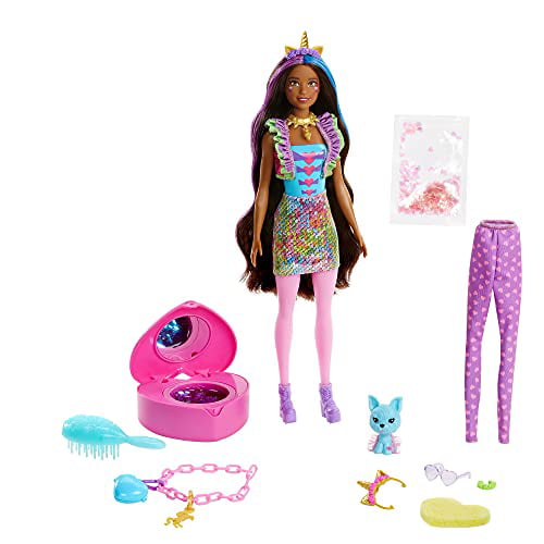 Barbie Color Reveal Peel Unicorn Fashion Reveal Doll with 25 