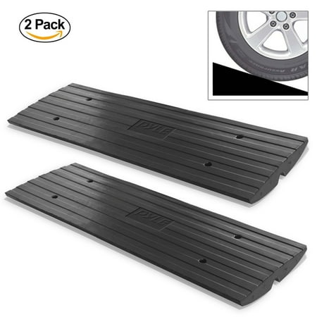 PYLE PCRBDR21 - Car/Truck Curb Ramps - Vehicle Curb-Side Bridge Tracks