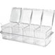 thumbnail image 1 of 4 tarros de especias con cuchara de plástico, tarros de especias transparentes, caja de condimentos, caja de condimentos de acrílico, caja de botellas de especias, tarros de especias de cocina JM, 1 of 5