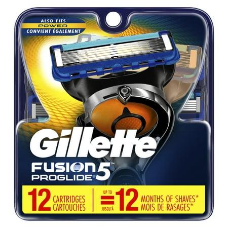 Gillette Fusion5 ProGlide Men's Razor Blades 12 Refills