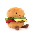 thumbnail image 2 of Peluche de peluche RECUR Hamburger Plush, 20 cm, para todas las edades, 2 of 6