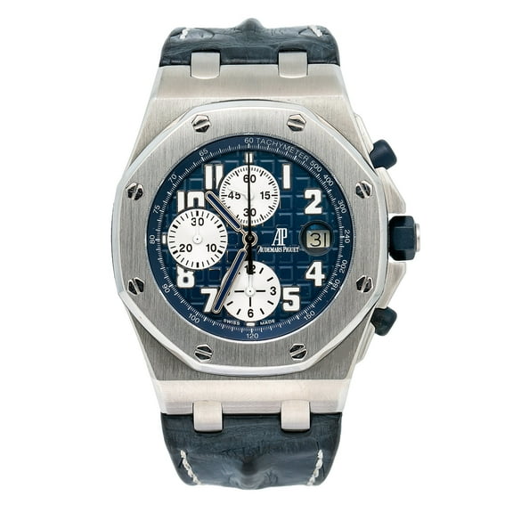 Pre-Owned Audemars Piguet Royal Oak Offshore Chronograph 26170ST 42MM Black Dial With Rubber Bracelet