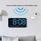 thumbnail image 4 of Reloj de pared digital grande, despertador LED con dígitos grandes, alarma dual, brillo de 3 niveles, 4 of 6