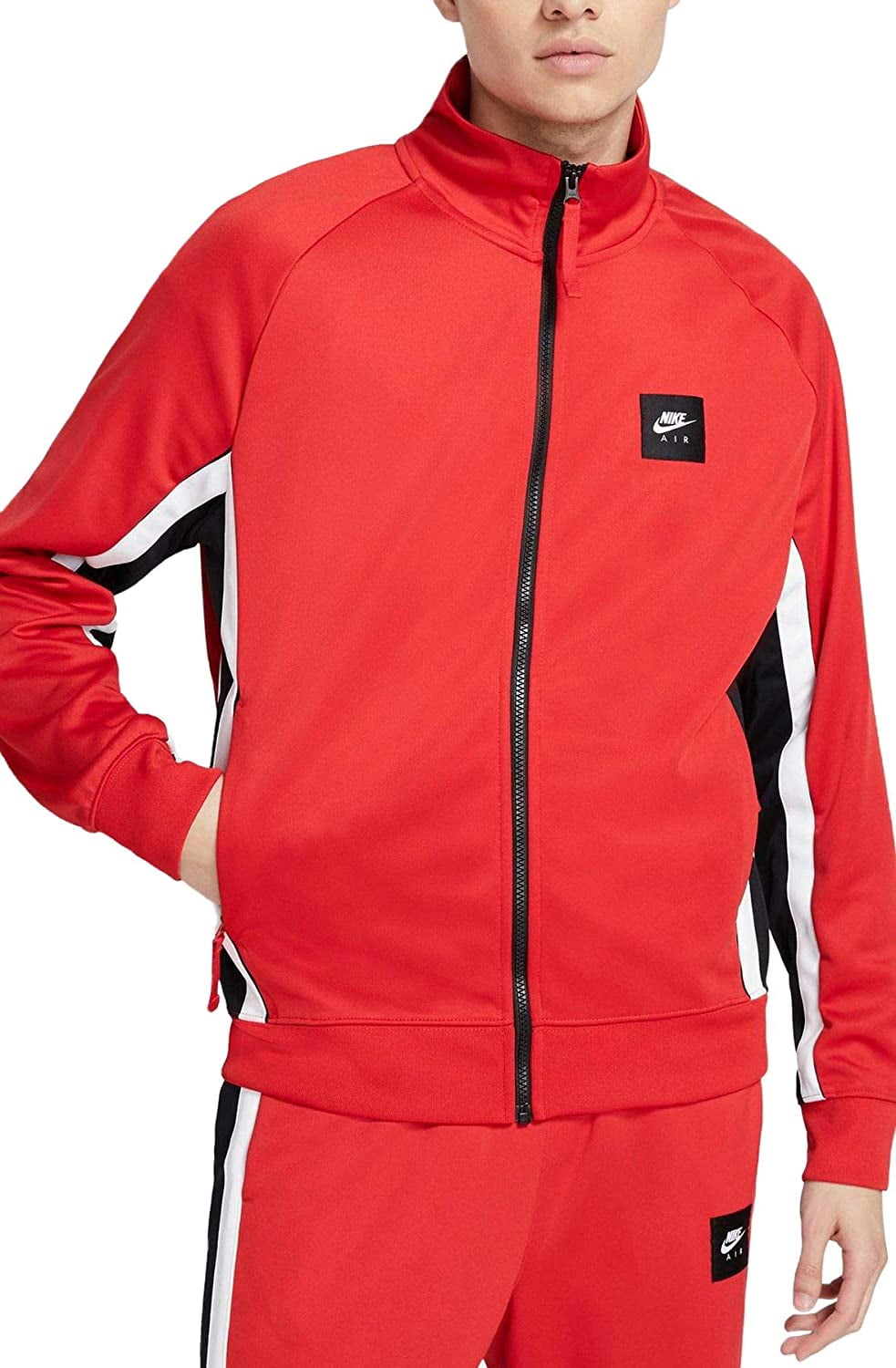 Black and red nike track jacket Clearance
