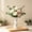 White, variant on Twisted Triangular Prism Plastic Vas, Rvkxad Modern Fall Minimalist Small Decorative Home Living Room Bedroom Office and Tabletop Decor White