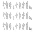 thumbnail image 1 of 1:50 White Figures Architectural Model Human Scale HO Model Plastic Peoples,30 Pieces, 1 of 8