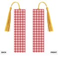 thumbnail image 2 of Kdxio Red Plaid Daisy Print Metal Tassel Bookmarks,Perfect Gift for Art Lovers and Bookworms Metal Bookmarks for Women, 2 of 8
